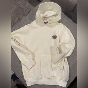 White Fox Boutique Cream Hoodie- size Youth XS/S
